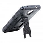 Wholesale ZTE Prestige N9132 Armor Holster Combo Belt Clip Case (Black)